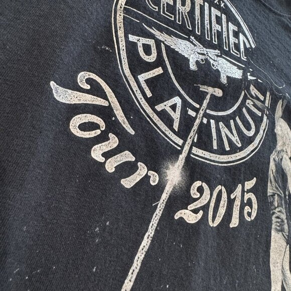 2015 Miranda Lambert Band Tee Shirt Medium Certified Platinum Tour Black Metal - Picture 3 of 7